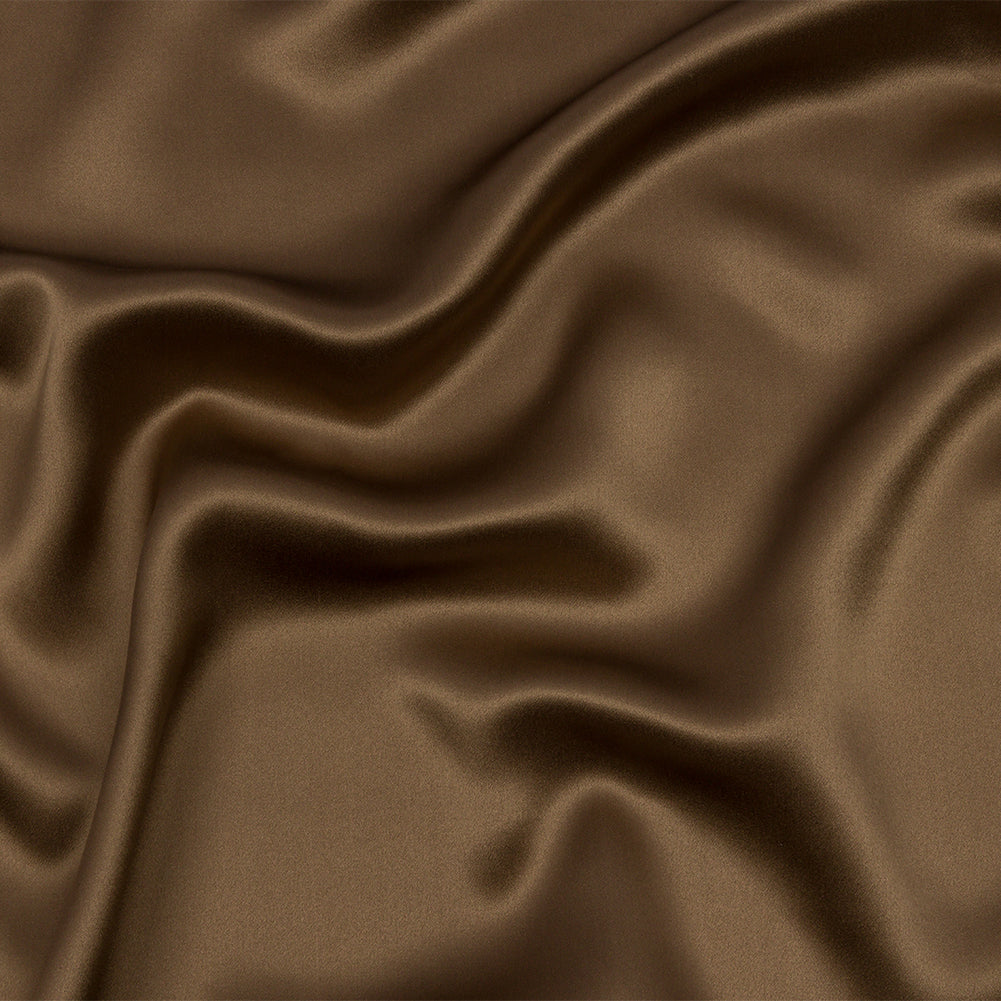 Stretch Silk Charmeuse - Capers - Premium Collection