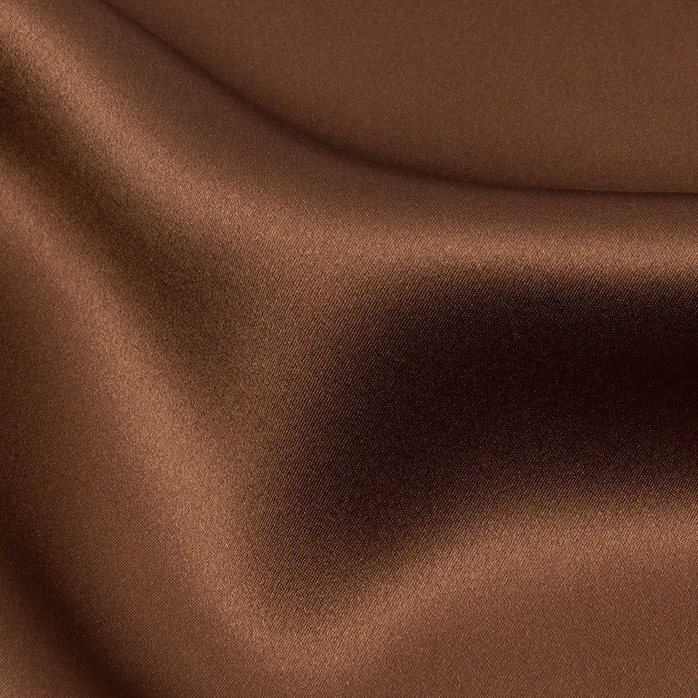 Stretch Silk Charmeuse - Light Brown - Premium Collection