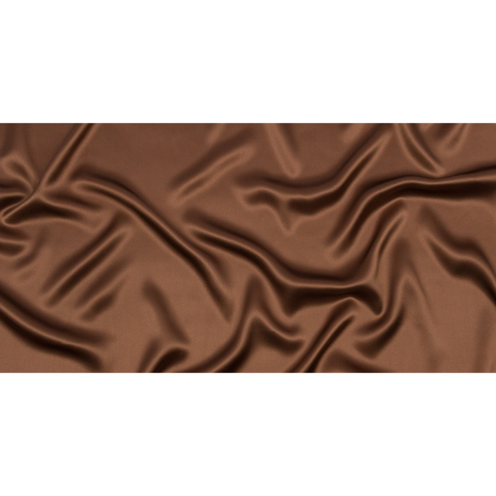 Stretch Silk Charmeuse - Light Brown - Premium Collection