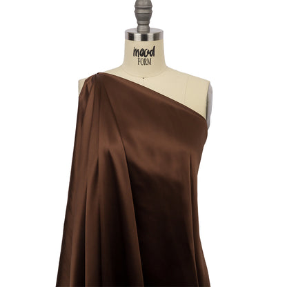 Stretch Silk Charmeuse - Chocolate - Premium Collection