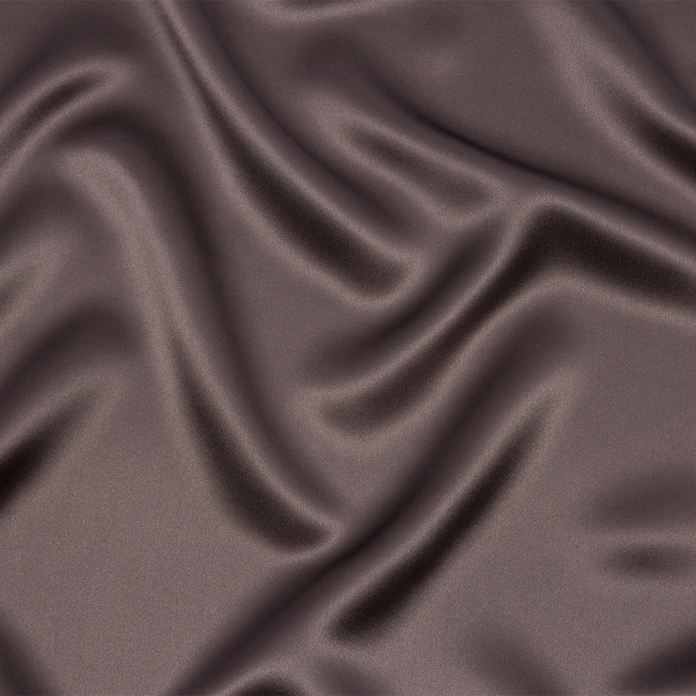 Stretch Silk Charmeuse - Dark Silver - Premium Collection