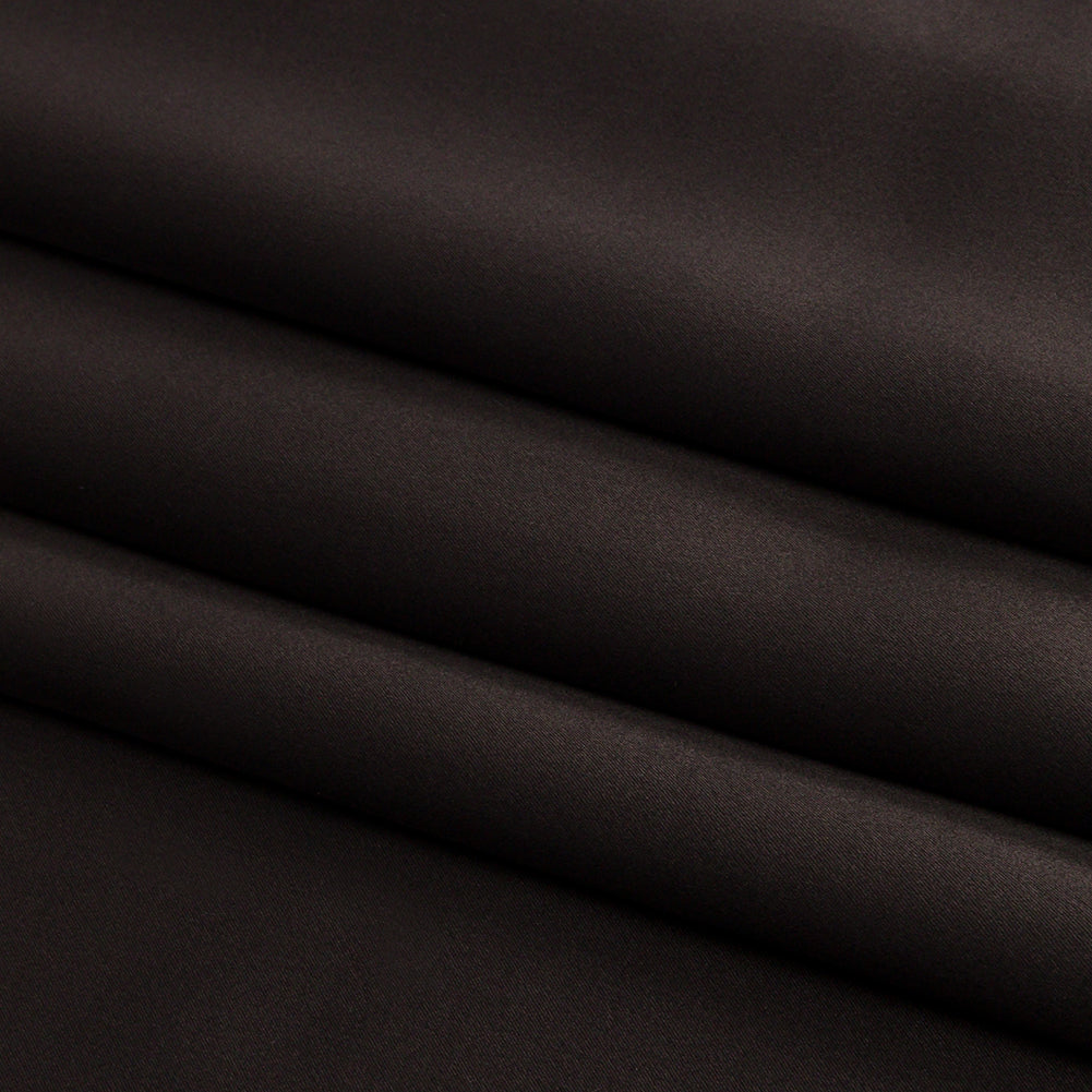 Stretch Silk Charmeuse - Deep Charcoal - Premium Collection