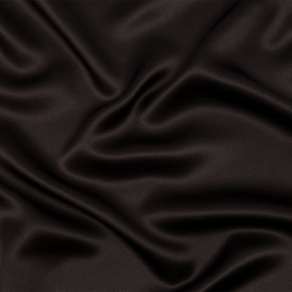 Stretch Silk Charmeuse - Deep Charcoal - Premium Collection