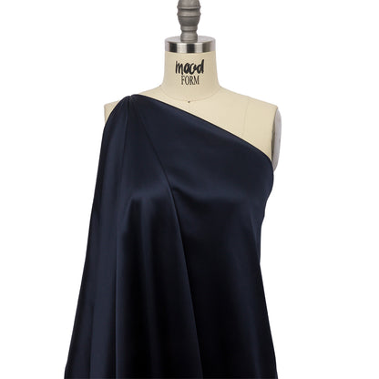 Stretch Silk Charmeuse - Navy - Premium Collection