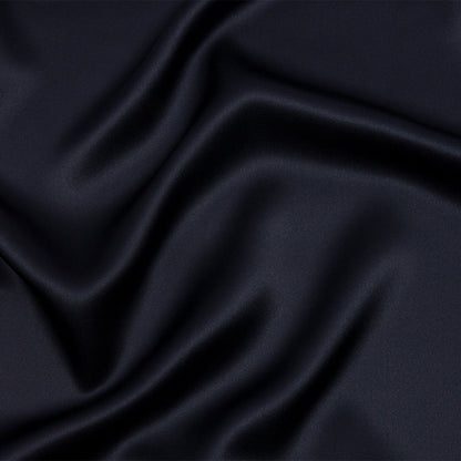 Stretch Silk Charmeuse - Midnight - Premium Collection