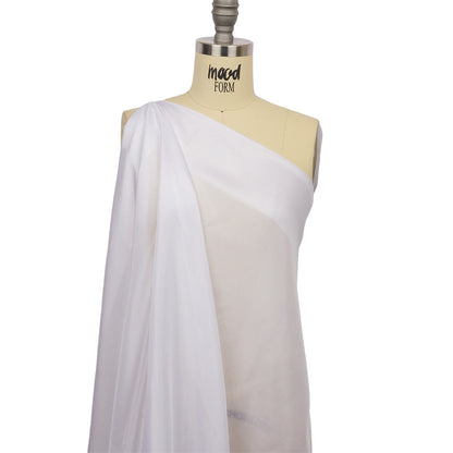 China Silk/Silk Habotai - Bright White - Premium Collection Detail