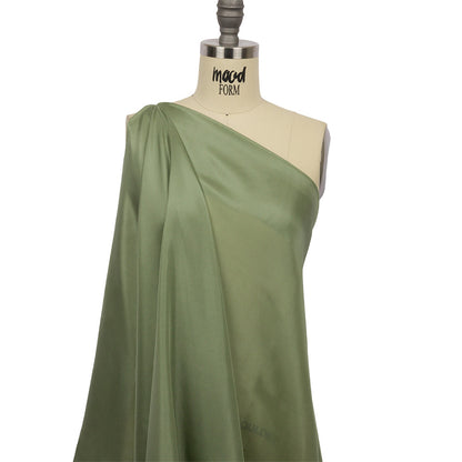 China Silk/Silk Habotai - Oil Green - Premium Collection Detail