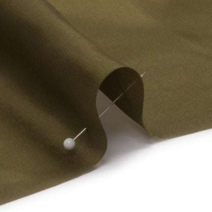 China Silk/Silk Habotai - Olive Green - Premium Collection