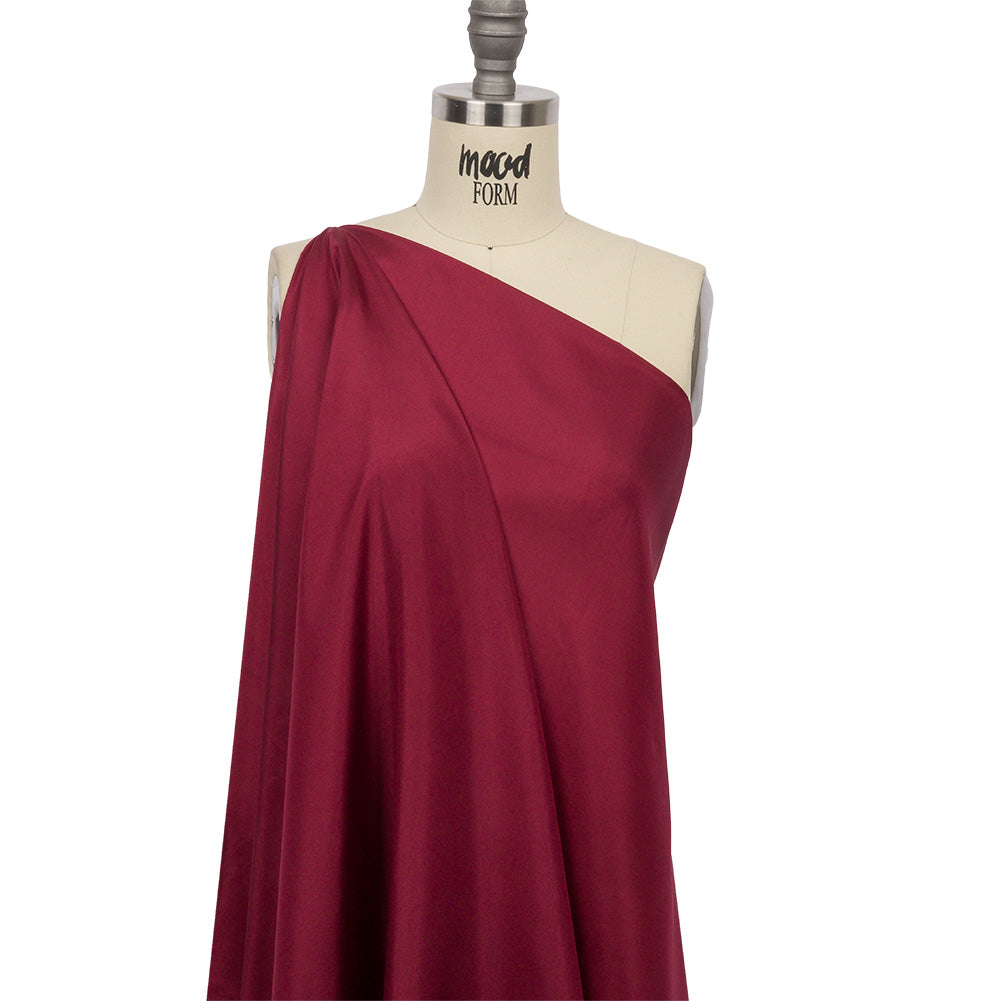 China Silk/Silk Habotai - Wine - Premium Collection Detail