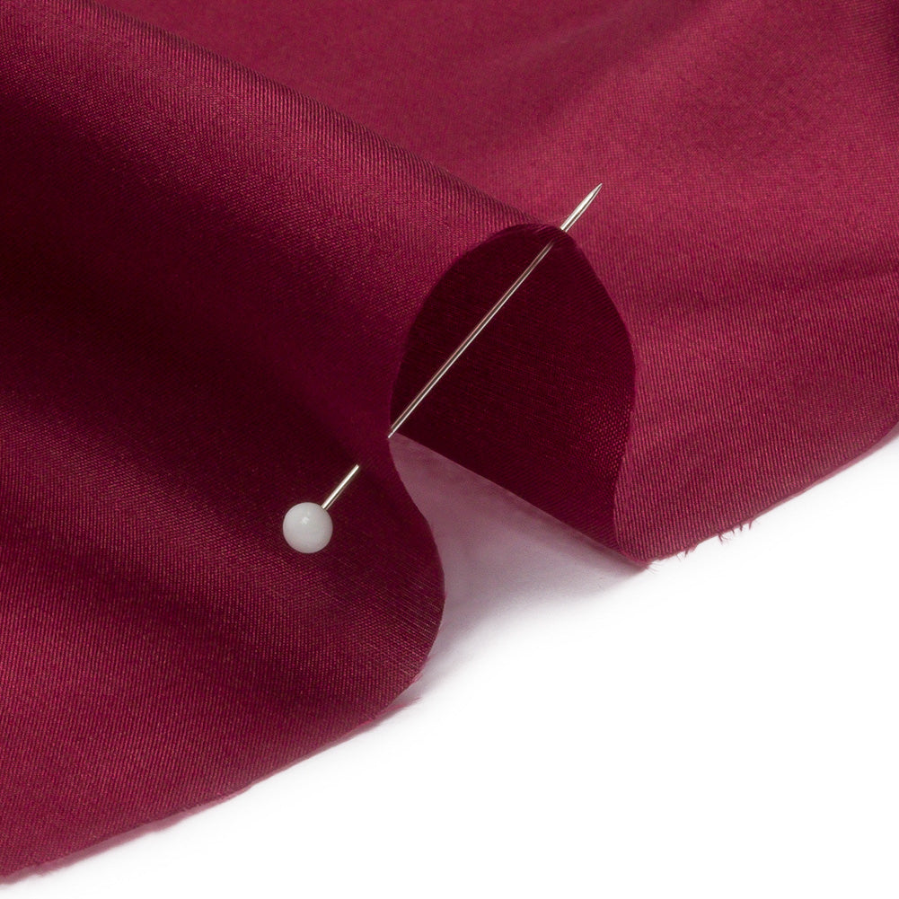 China Silk/Silk Habotai - Maroon - Premium Collection