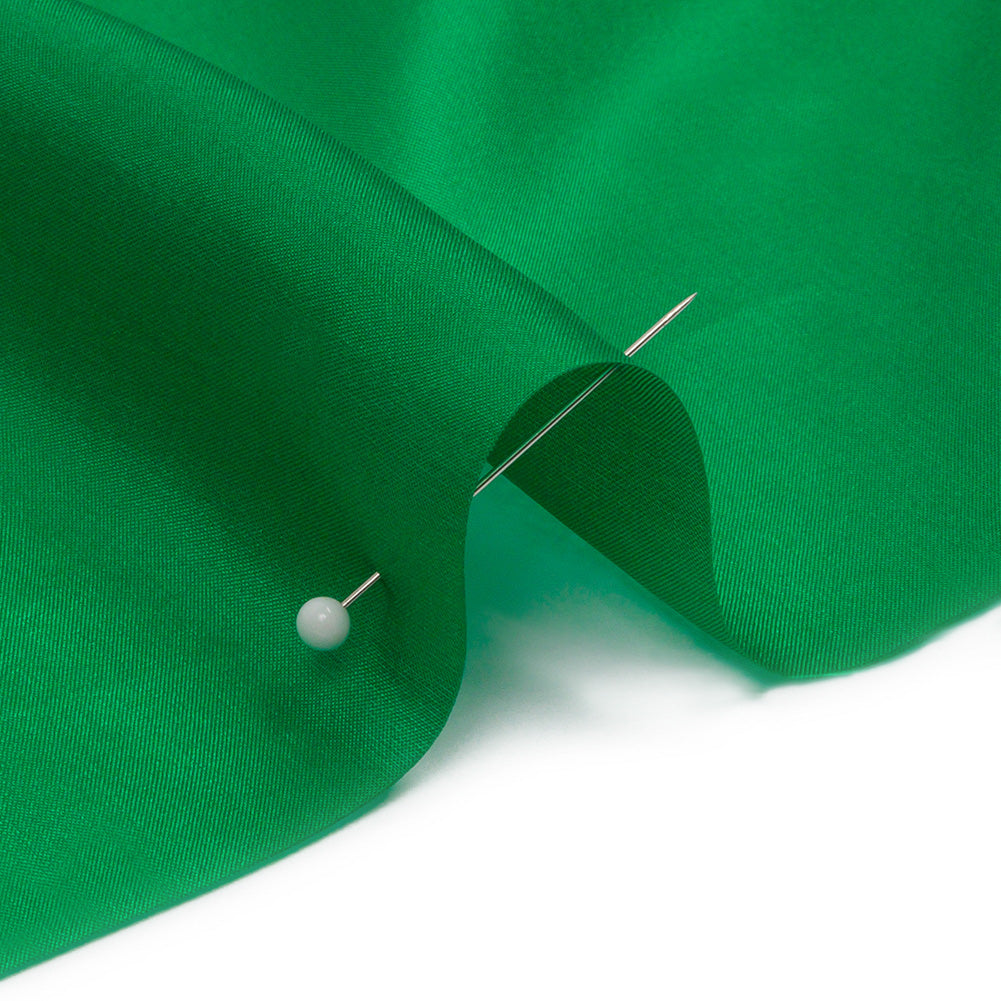 China Silk/Silk Habotai - Kelly Green - Premium Collection Detail