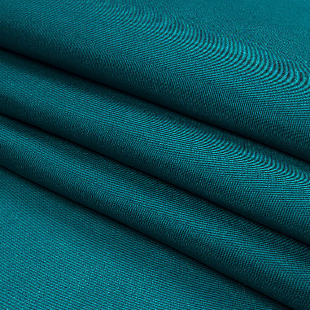 Seda de China/Habotai de seda - Verde azulado intenso - Colección Premium