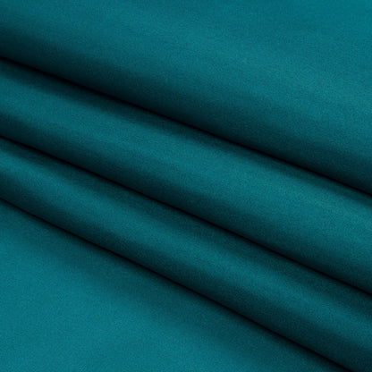 Seda de China/Habotai de seda - Verde azulado intenso - Colección Premium