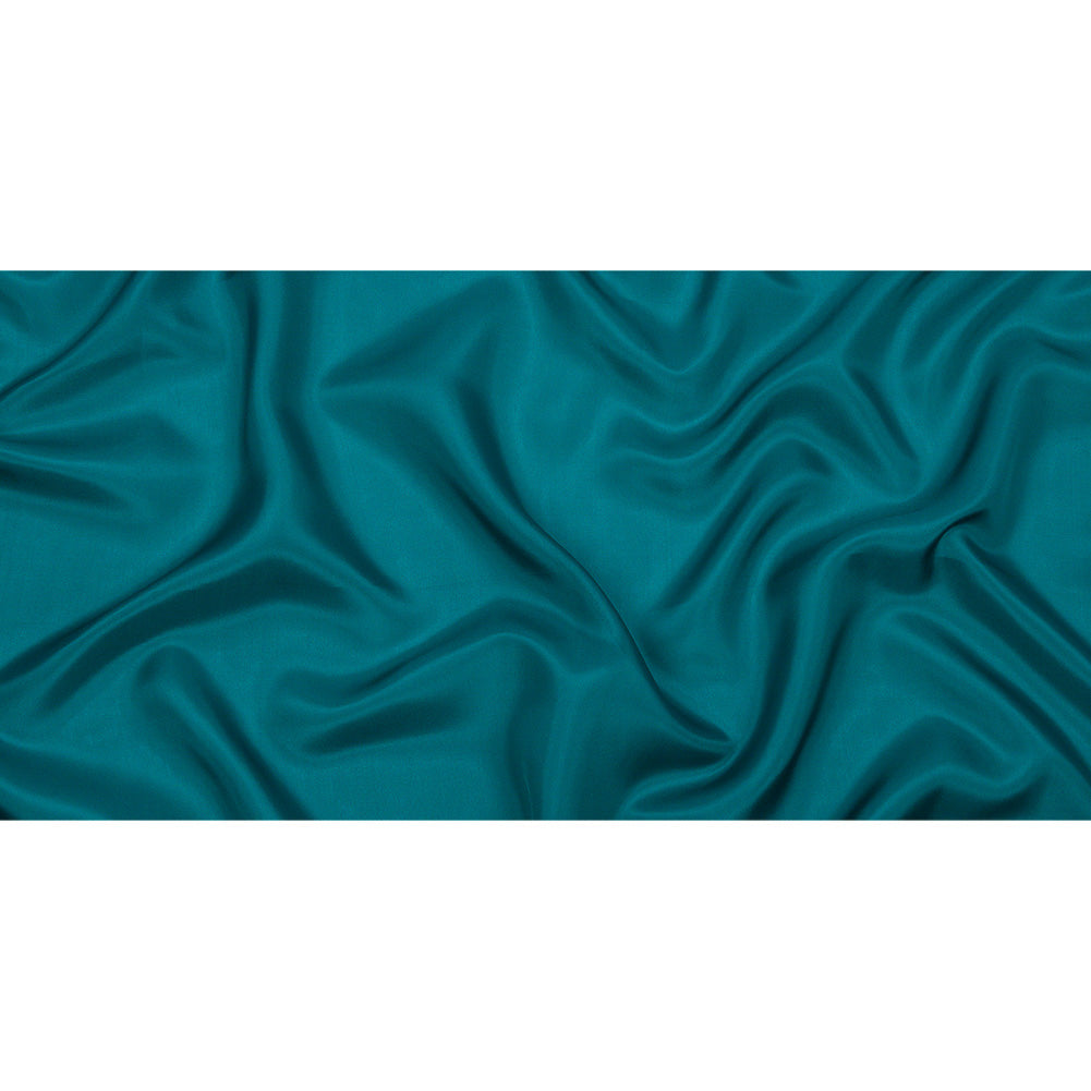 Seda de China/Habotai de seda - Verde azulado intenso - Colección Premium