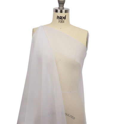 Silk Organza 44" - Bright White - Premium Collection