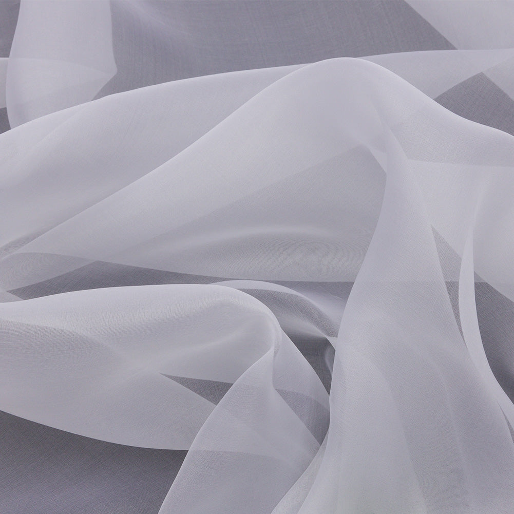 Silk Organza 44" - Bright White - Premium Collection