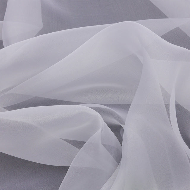 Silk Organza 44" - Bright White - Premium Collection