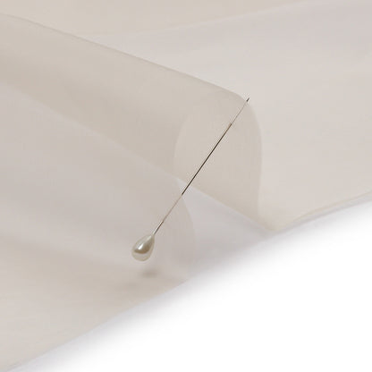 Silk Organza 44" - Tapioca - Premium Collection