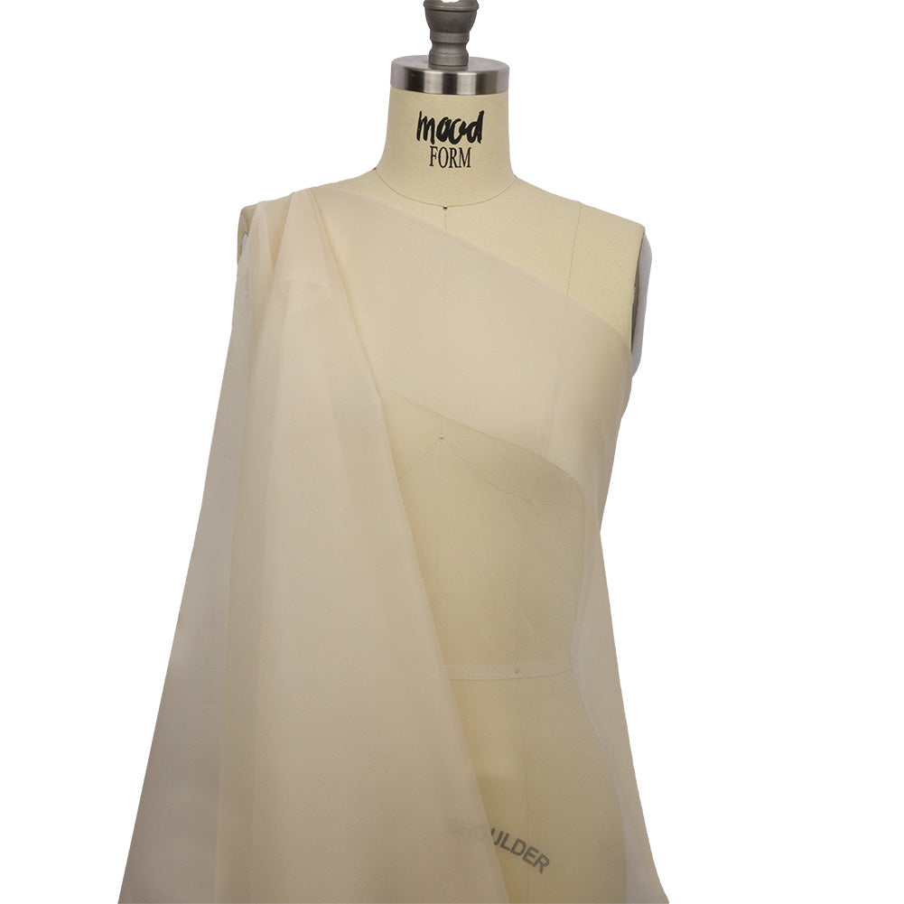 Silk Organza 44" - Tapioca - Premium Collection