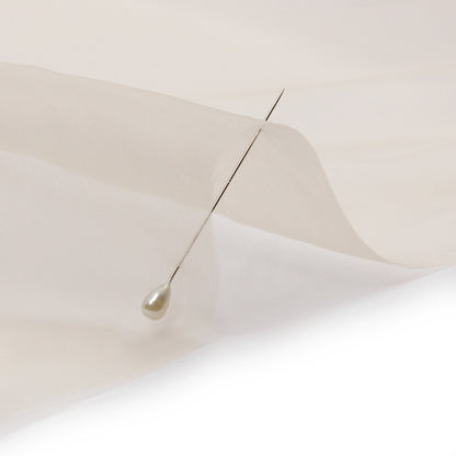 Silk Organza 44" - Cream Pink - Premium Collection