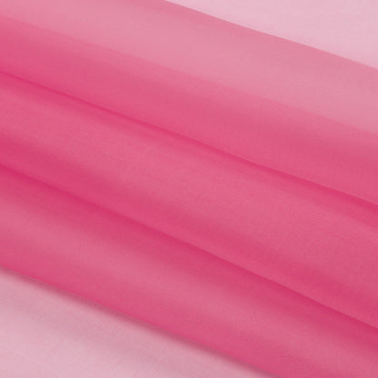Silk Organza 44" - Carmine Rose - Premium Collection