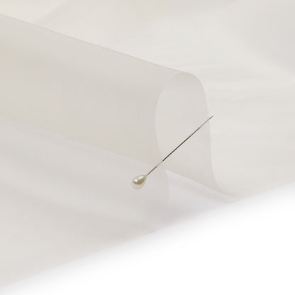 Silk Organza 44" - Ivory - Premium Collection Detail