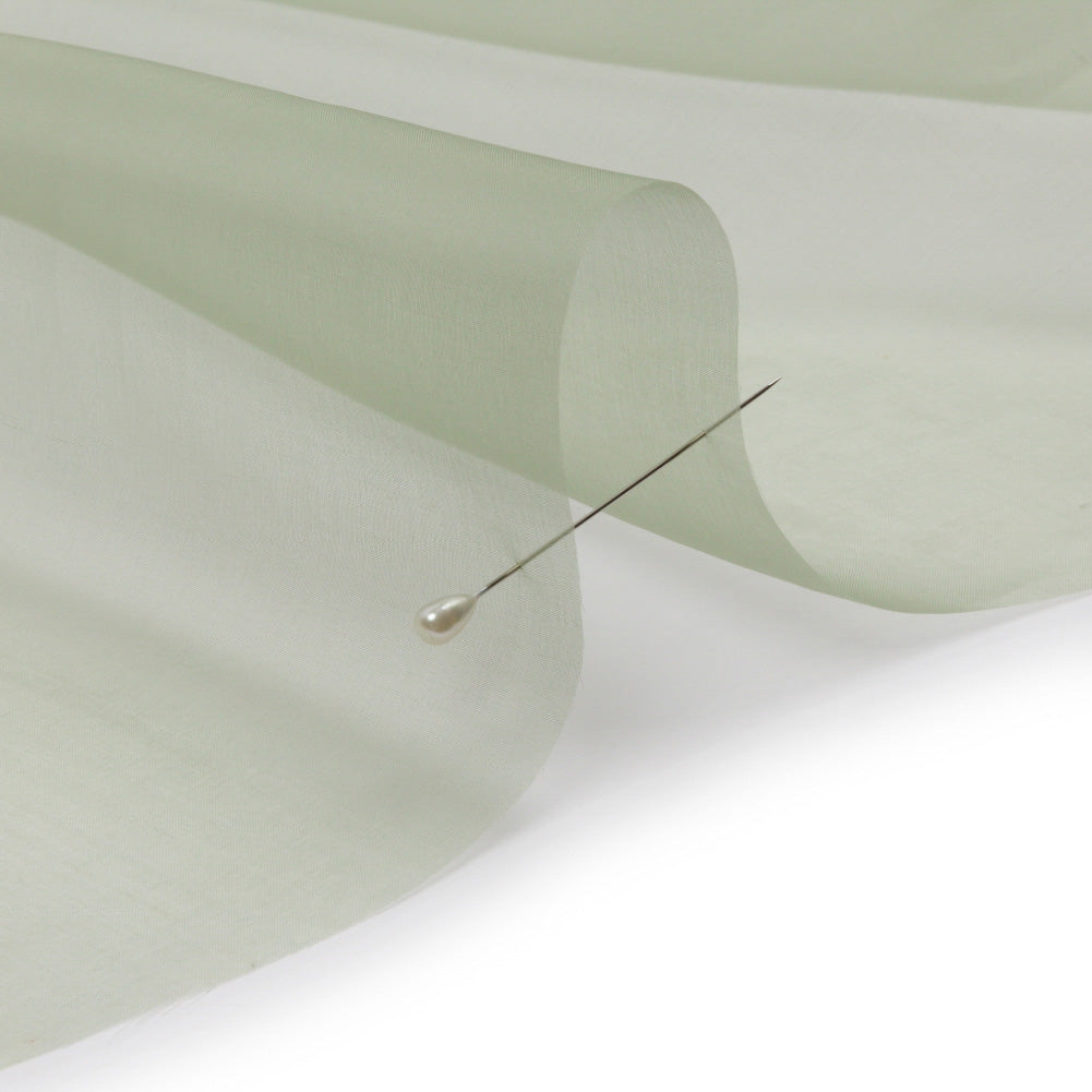 Silk Organza 44" - Oil Green - Premium Collection