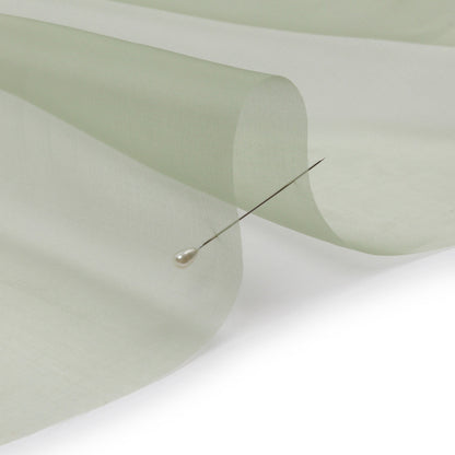 Silk Organza 44" - Oil Green - Premium Collection
