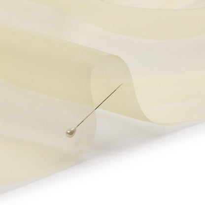 Silk Organza 44" - French Vanilla - Premium Collection