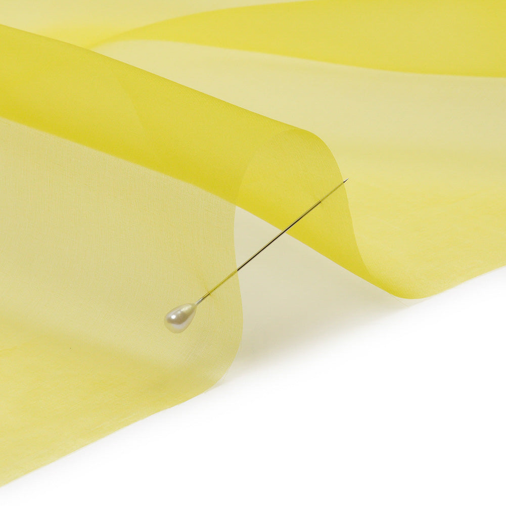 Silk Organza 44" - Warm Olive - Premium Collection