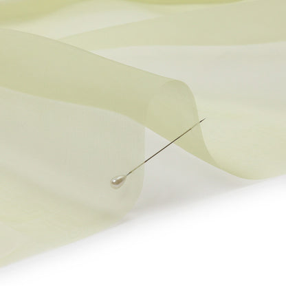 Organza de seda de 44 pulgadas - Verde Nilo - Colección Premium