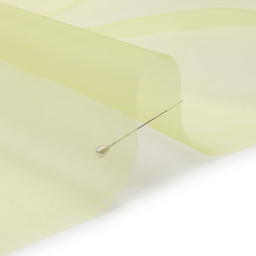 Silk Organza 44" - Sunny Lime - Premium Collection