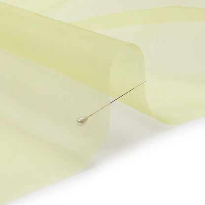 Silk Organza 44" - Sunny Lime - Premium Collection