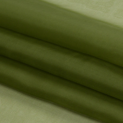 Silk Organza 44" - Pesto Green - Premium Collection
