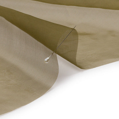 Silk Organza 44" - Olive Green - Premium Collection
