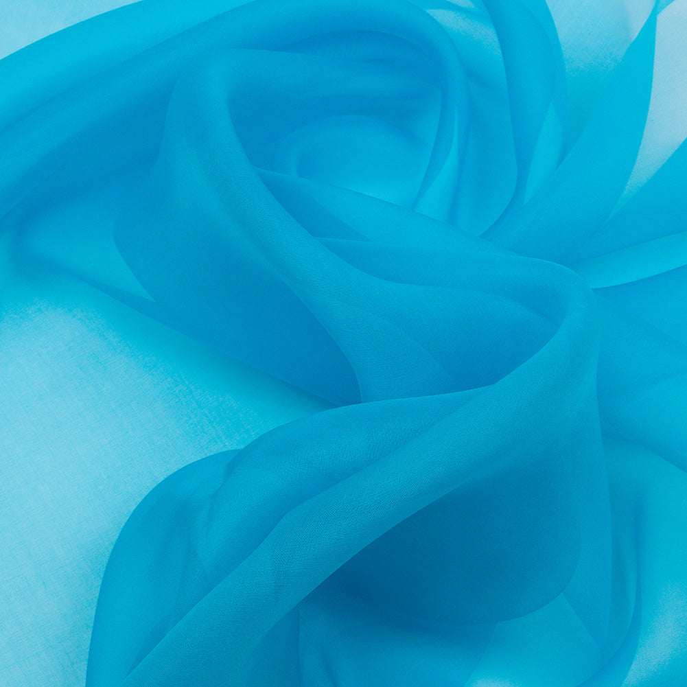 Silk Organza 44" - Horizon Blue - Premium Collection