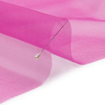 Silk Organza 44" - Magenta Haze - Premium Collection