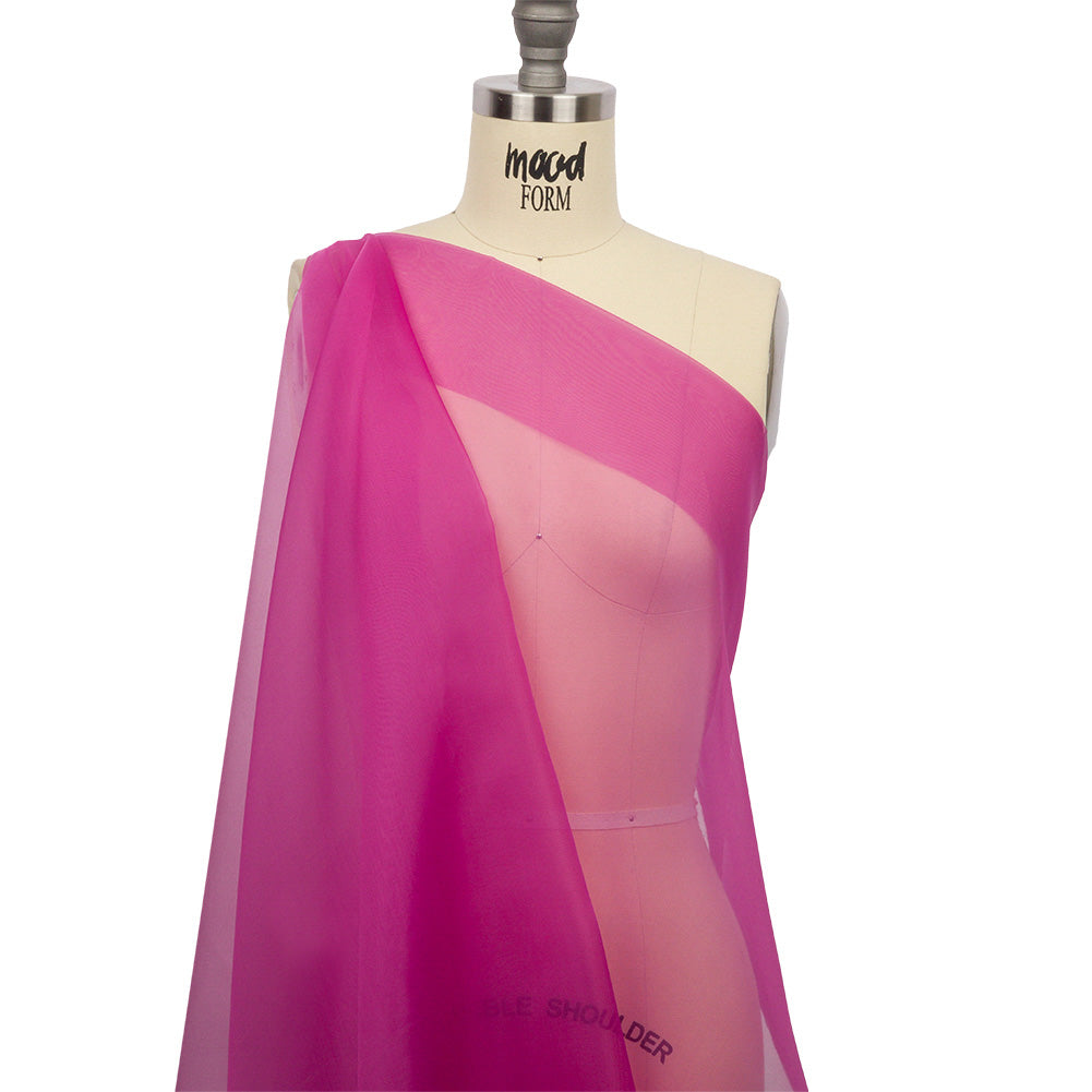 Silk Organza 44" - Magenta Haze - Premium Collection