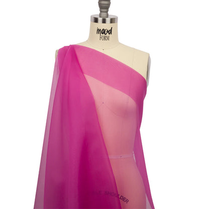 Silk Organza 44" - Magenta Haze - Premium Collection