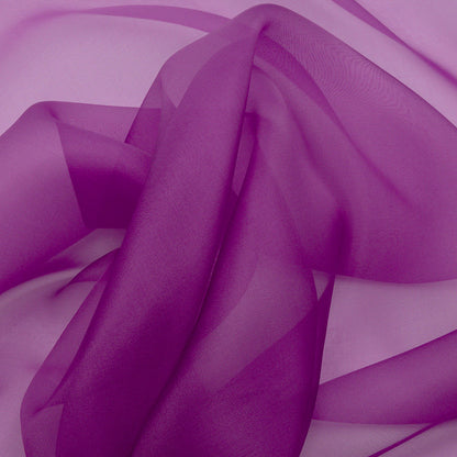 Silk Organza 44" - Bright Purple - Premium Collection