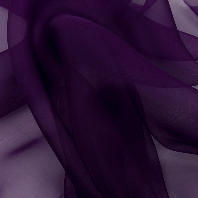 Silk Organza 44" - Grape - Premium Collection