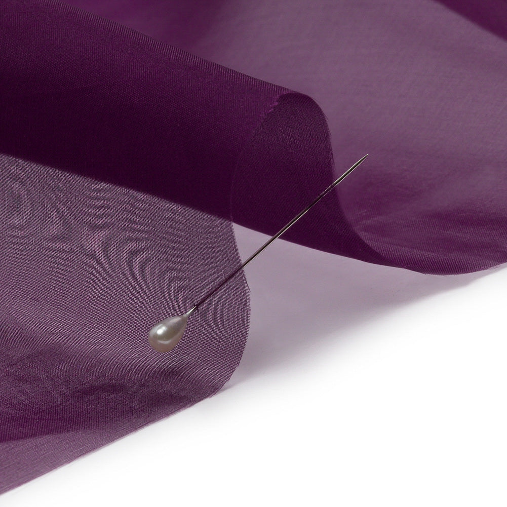 Silk Organza 44" - Blackberry - Premium Collection