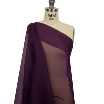 Silk Organza 44" - Blackberry - Premium Collection