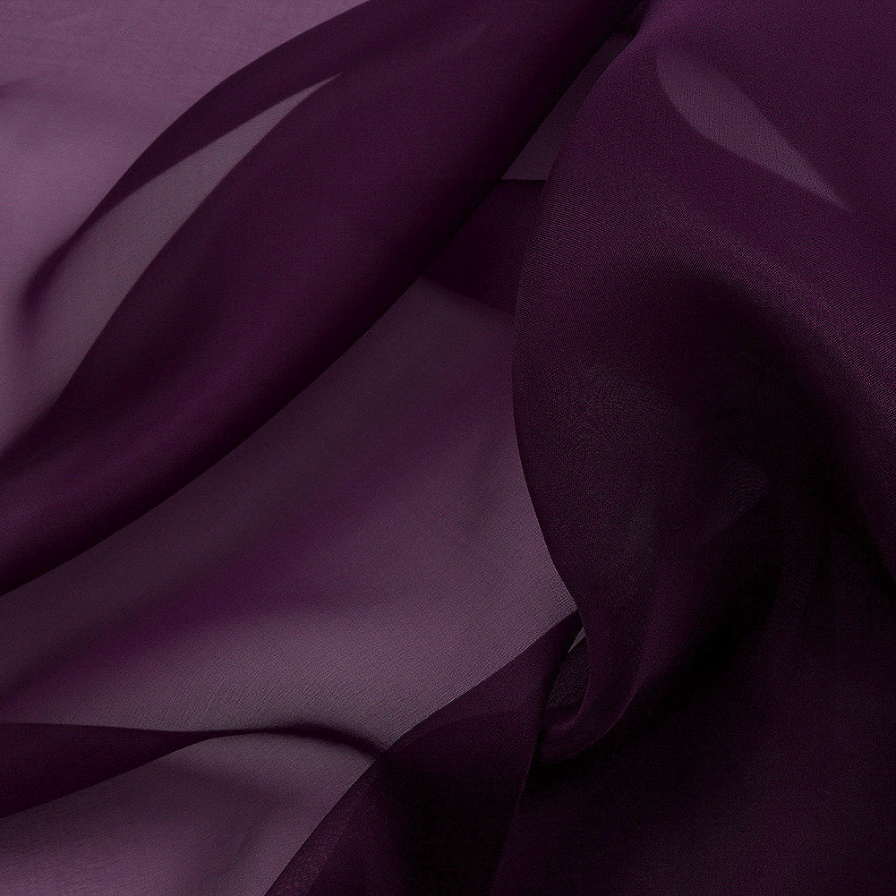 Silk Organza 44" - Blackberry - Premium Collection