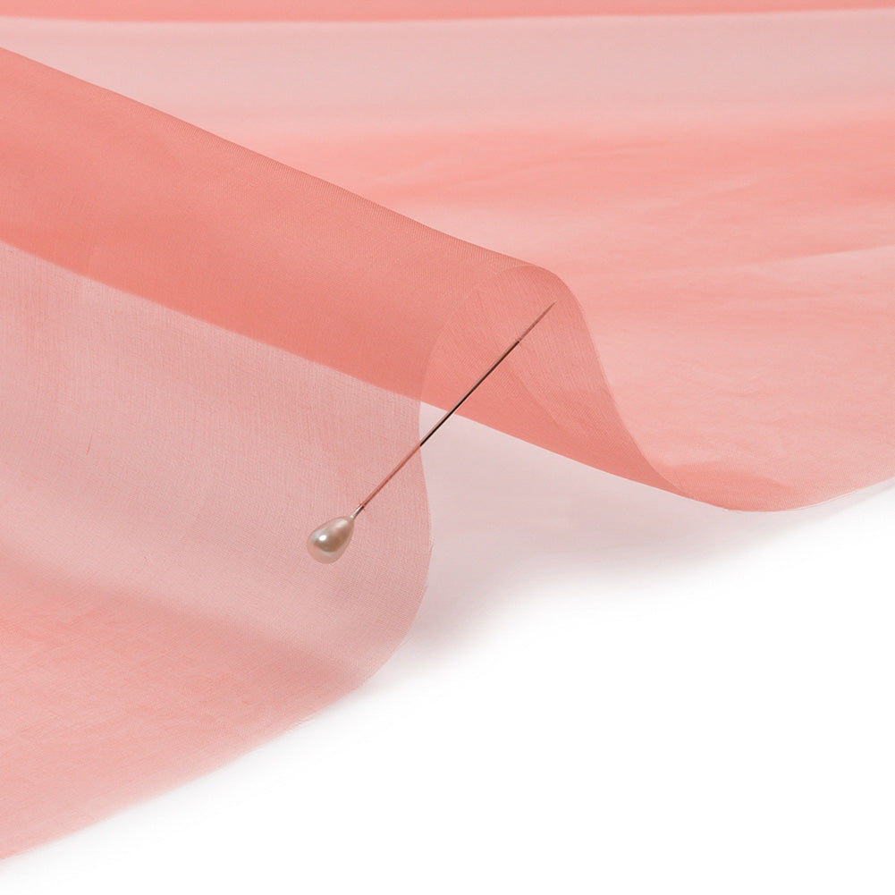 Silk Organza 44" - Coral - Premium Collection
