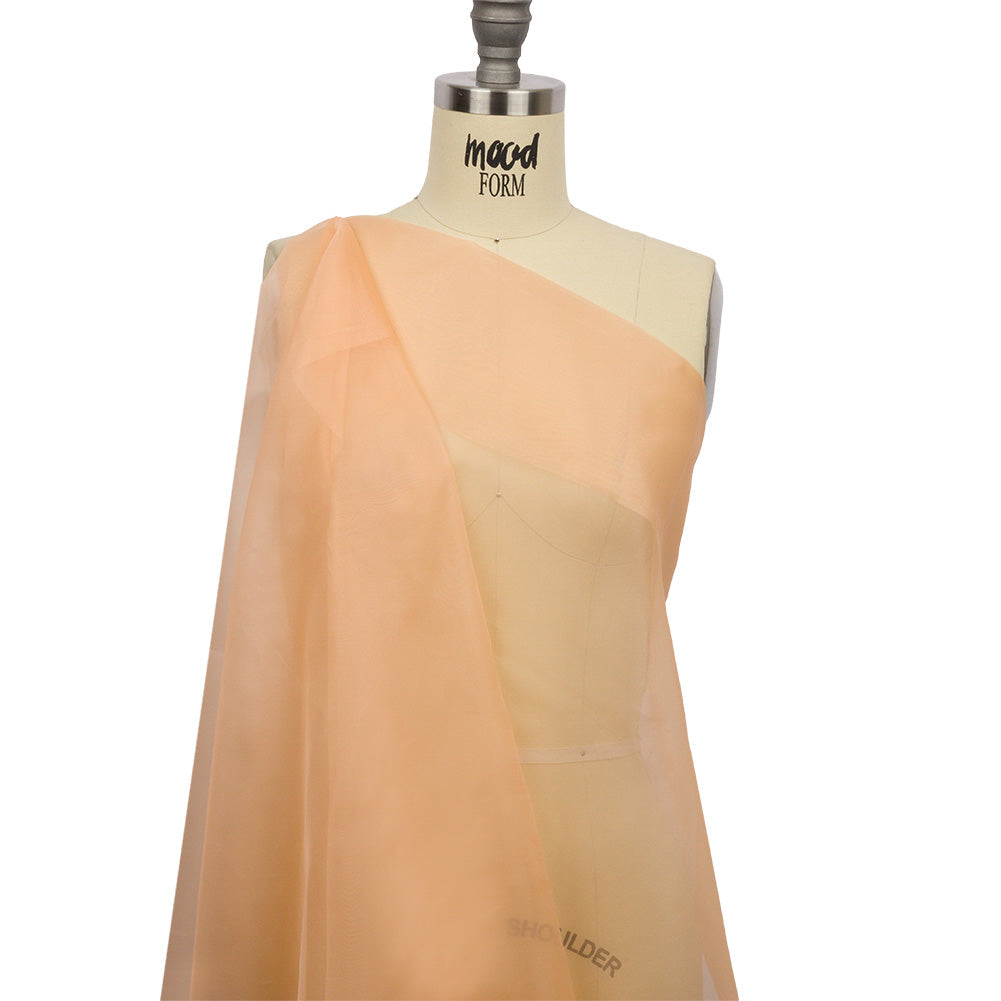 Silk Organza 44" - Peach - Premium Collection