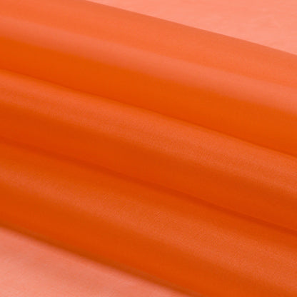 Organza de seda de 44 pulgadas - Naranja quemado - Colección Premium
