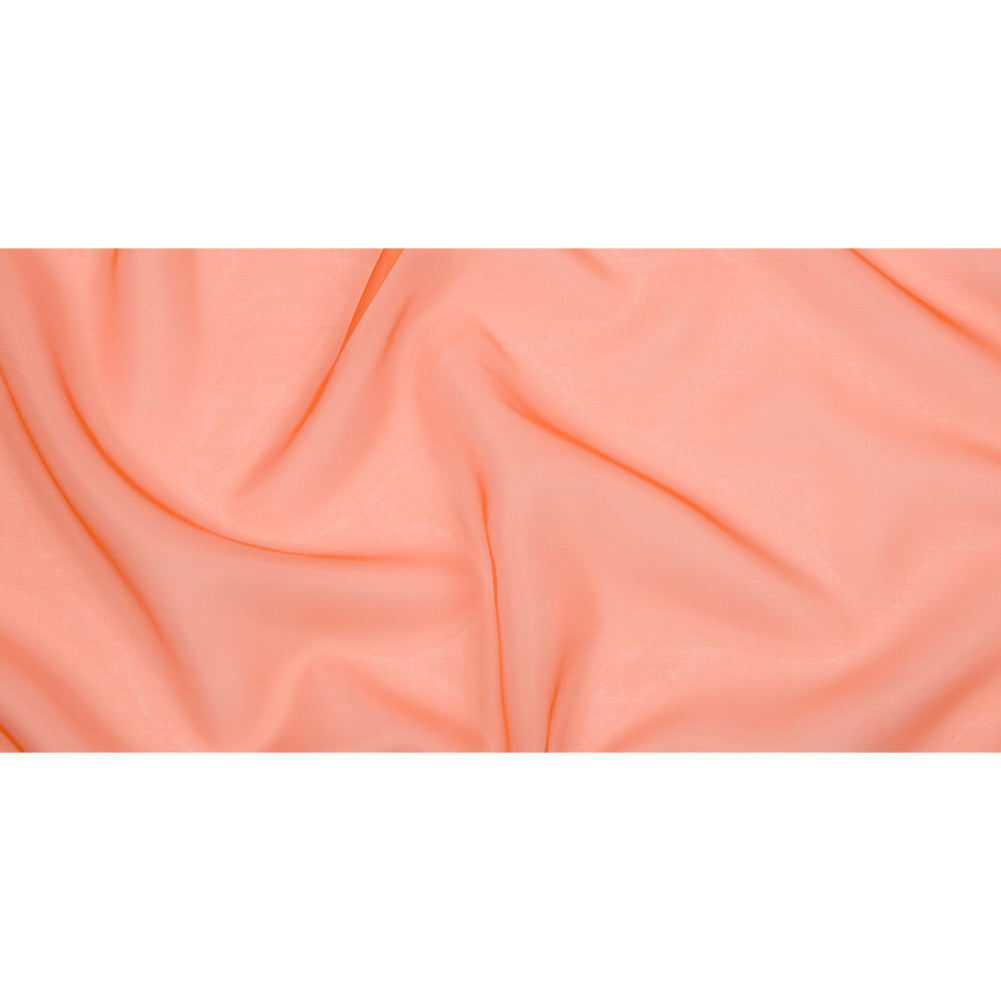 Organza de seda de 44 pulgadas - Naranja quemado - Colección Premium