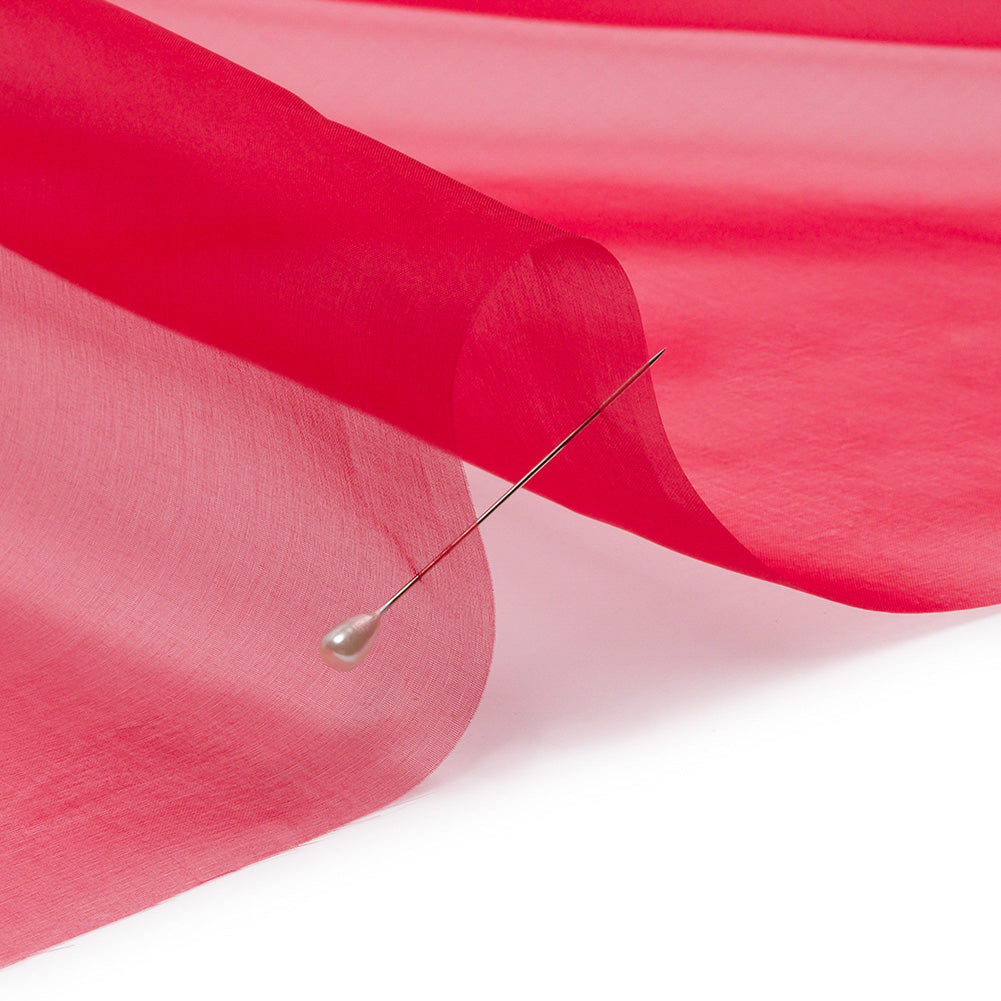 Silk Organza 44" - Red - Premium Collection