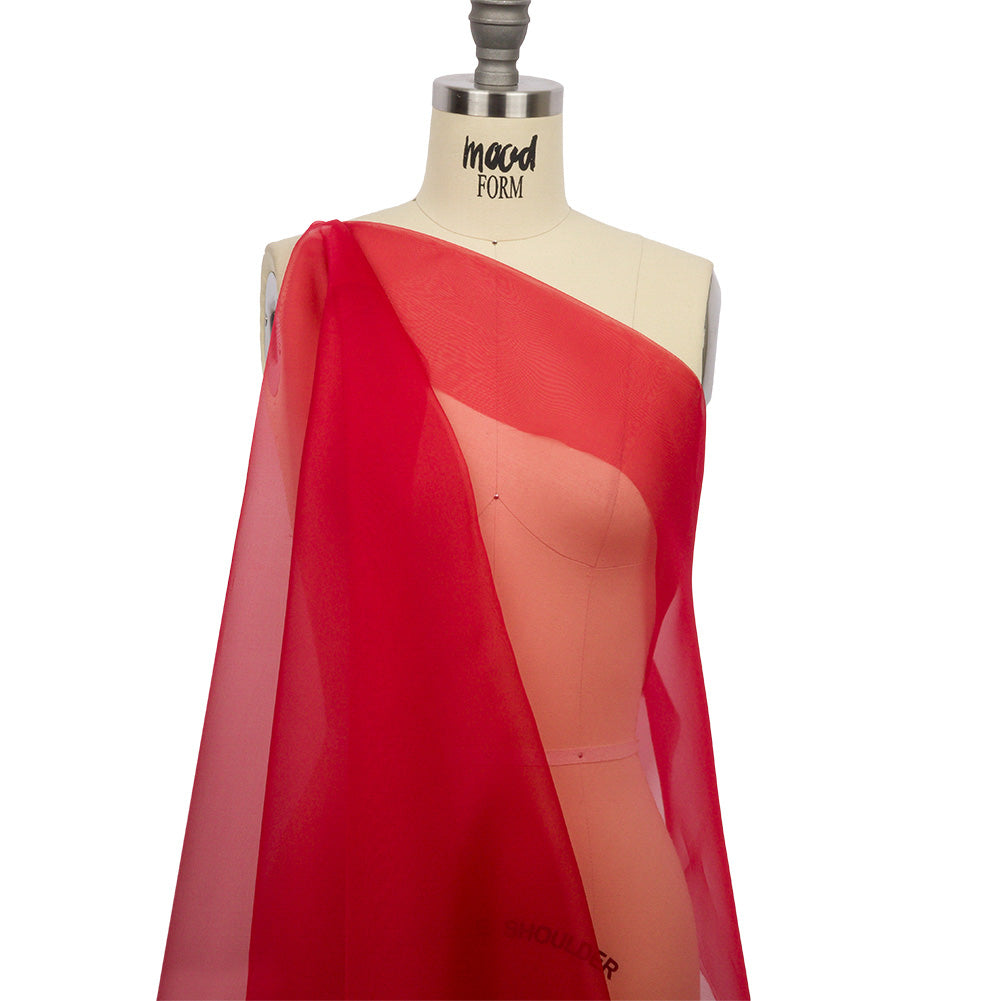 Silk Organza 44" - Red - Premium Collection
